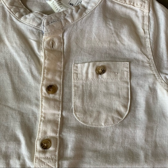 3/20$ NWT H&M linen/cotton shirt - Picture 2 of 7